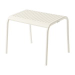 Ottoman de jardin en acier inoxydable blanc perl� 38cm patio - tolix