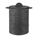 Panier � linge en papier m�ch� noir 50 cm earth - serax