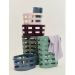Panier de linge en plastique recycl� bleu 57, 5 x 37, 5 x 24, 5cm basket - hay