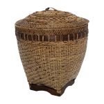 Panier de rangement colonial - brun naturel - m - bazar bizar