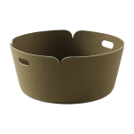 Panier de rangement recycl� rond kaki restore - muuto