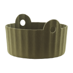 Panier en tissu recycl� vert olive 44x26, 5cm colu - normann copenhagen