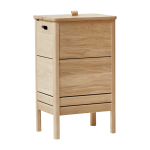 Pani�re � linge en ch�ne huil� blanc a line - form & refine
