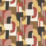 Papier peint art d�co rouge 192x270 cm syntone - edito