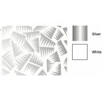 Papier peint blanc et argent jer - la chance