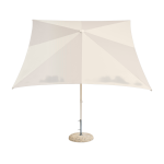 Parasol carr� blanc et gris clair 240x240x248cm terrazza - hay