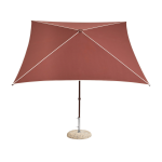 Parasol carr� bordeaux 240x240x248cm terrazza - hay