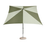 Parasol carr� vert et vert fonc� 240x240x248cm terrazza - hay