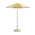 Parasol octogonal jaune et blanc 200x200x223cm terrazza - hay