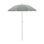 Parasol de plage / jardin hdoktogon vert / blanc - house doctor