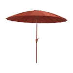 Parasol en polyester rouge sunshine sunbrella - zuiver