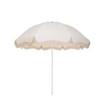 Parasol rond en tissu blanc antique 229cm the patio - business & pleasure
