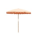 Parasol rond en tissu rose rivie pink 200cm amalfi - business & pleasure
