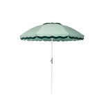 Parasol rond en tissu vert rivie green 220cm the club - business & pleasure