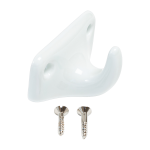 Pat�re 1 crochet en porcelaine blanche 6 � 3cm - merigous