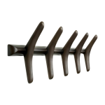Pat�re murale en acajou brun fonc� pi - ethnicraft accessories