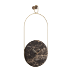 Pendule en marbre emperador et laiton eslab�n g - nomon