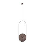 Pendule en noyer et m�tal noir colgante - nomon