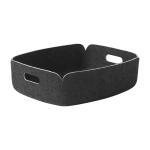 Petit panier de rangement recycl� anthracite restore tray - muuto