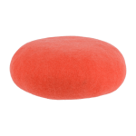 Petit pouf rond en laine corail s felix - myfelt