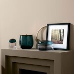 Petit r�cipient � couvercle ecrin vert p�trole - nude glass