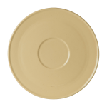 Petite assiette en c�ramique jaune unison - schneid studio