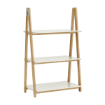 Petite biblioth�que en fr�ne et acier blanc one step up blanc - normann copenhagen
