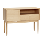 Petite commode avec 1 tiroir et 1 porte en ch�ne - h�bsch