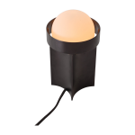 Petite lampe de table en aluminium gris fum� loop - tala