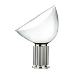 Petite lampe de table design en m�tal argent� taccia - flos