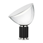 Petite lampe de table design en m�tal noir taccia - flos