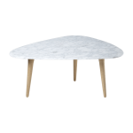 Petite table basse en marbre fifties - red edition