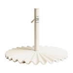 Pied de parasol en acier inoxydable blanc antique 60cm clamshell - business & pleasure