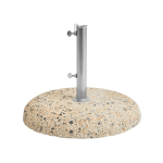 Pied de parasol rond en b�ton terrazza - hay
