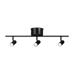 Plafonnier 3 branches en m�tal noir 66, 4cm track cato - belid