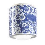 Plafonnier en c�ramique ming bleu 12, 5x14cm pi - ferroluce