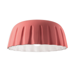Plafonnier en c�ramique rose corail 40x17cm madame gr�s - ferroluce