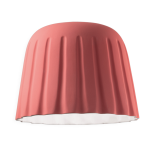 Plafonnier en c�ramique rose corail 40x29cm madame gr�s - ferroluce