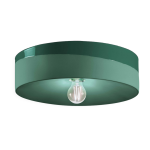 Plafonnier en c�ramique vert bouteille 40x11cm pi - ferroluce