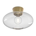 Plafonnier dor� en verre clair �38 bullo xl - belid