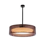 Plafonnier fixe en polycarbonate rose 70x21cm ringo 70c - marset