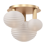 Plafonnier en m�tal dor� 3 ampoules 53, 5x38, 5cm reels - maytoni