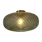 Plafonnier en verre or vert 44cm venise - it's about romi