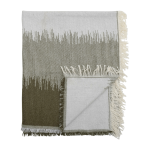 Plaid en acrylique vert lucienne - bloomingville