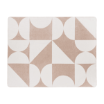 Plaid en coton beige et caramel 150 x 200 cm tul - noo. ma