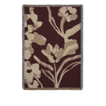 Plaid en coton bio marron fonc� 170 x 120 cm cilla - ferm living