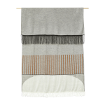 Plaid gris � motifs 130x190 aymara - form & refine