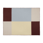 Plaid en laine jaune, bleu, marron 200x150cm hilu - noo. ma