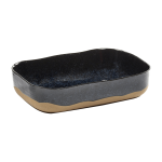 Plat bleu en gr�s merci - serax