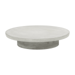 Plat � g�teau en b�ton gris clair 33 x 7 cm - serax
